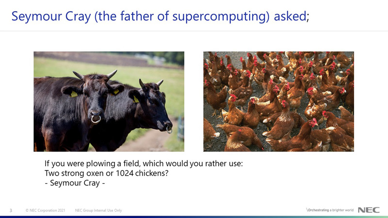 Seymour Cray (the father of supercomputing) asked;